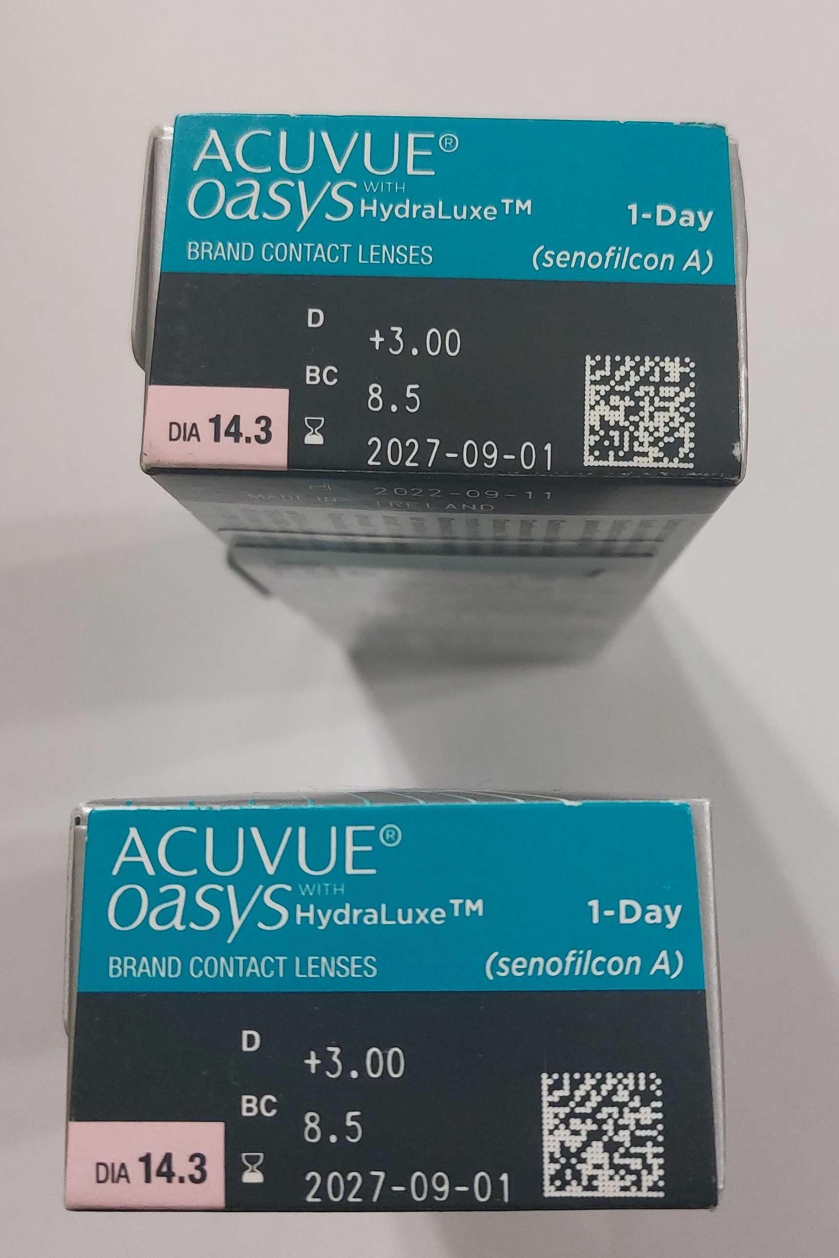 soczewki ACUVUE 1DAY ACUVUE OASYS +3,00 (liczba30,  opakowań 2)