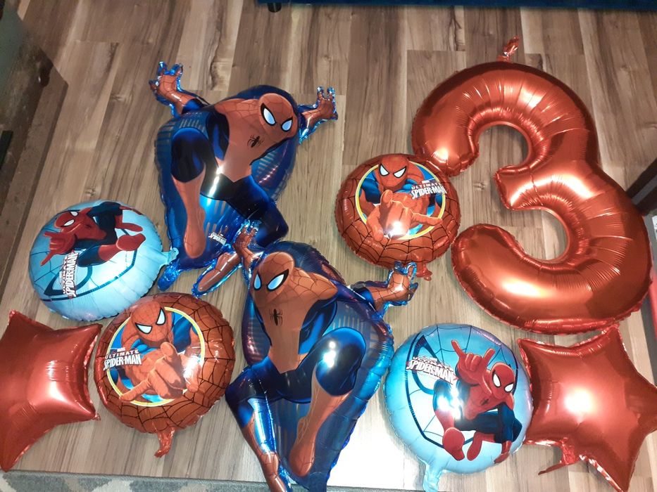Balony Spiderman na 3 urodziny