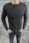 POLO RALPH LAUREN czarna bluza z czerwonym logo r. S
