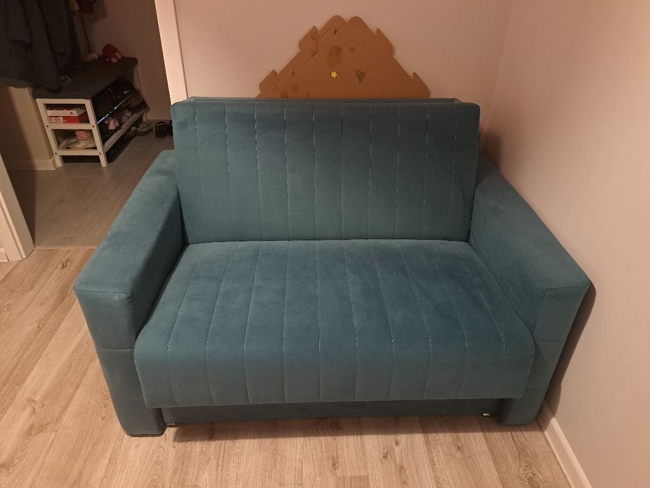 Sofa amerykanka niebieska Agata Meble