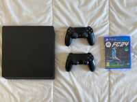 Consola PS4 Slim + 2 Controles + FIFA 24