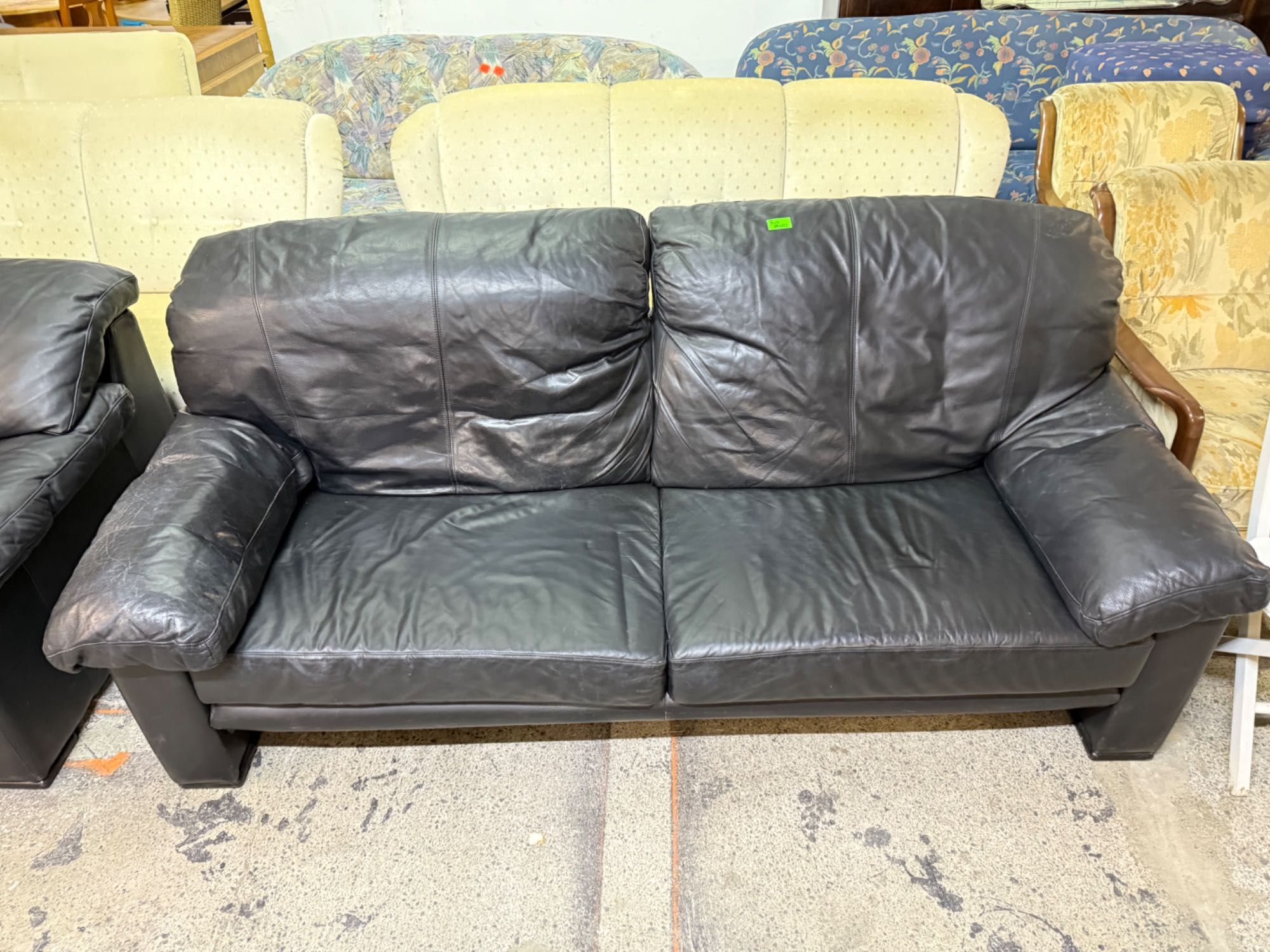 Wypoczynek skóra naturalna sofa 3-osobowa + 2 os. DOWÓZ DO DOMU
