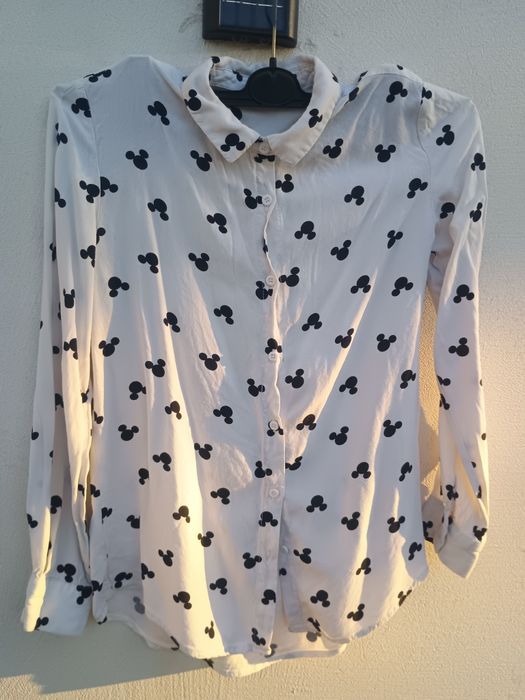 Koszula biała w myszka Miki