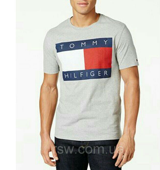 Мужские футболки Tommy Hilfiger Томми Хилфигер черная белая