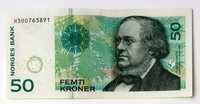 Banknot 50 koron Norwegia 2011 aUNC