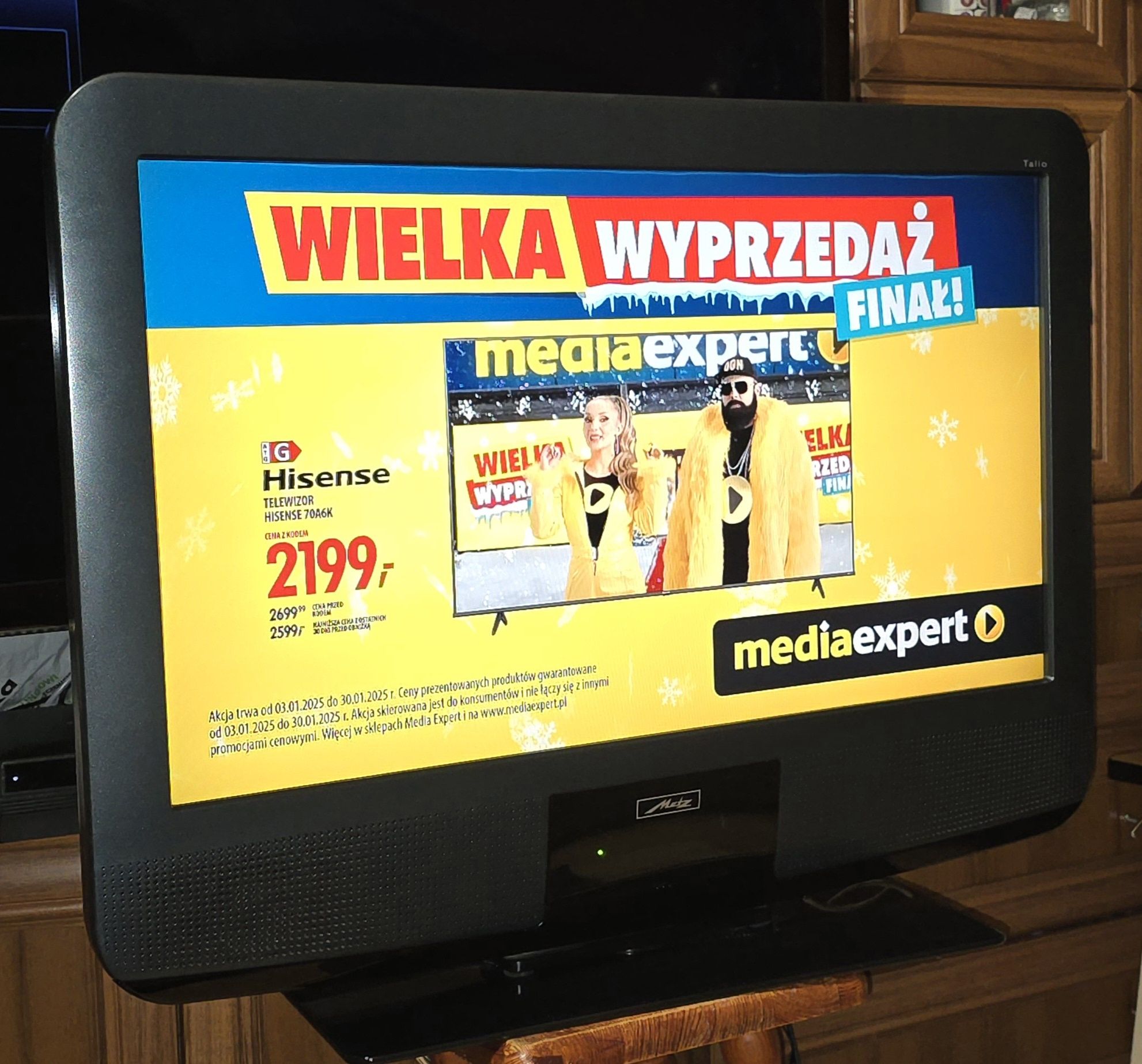 Niemiecki telewizor 32" Metz Talio LCD nowy pilot + dekoder dvbt