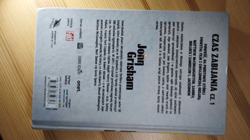 książka "Czas zabijania cz.1" John Grisham