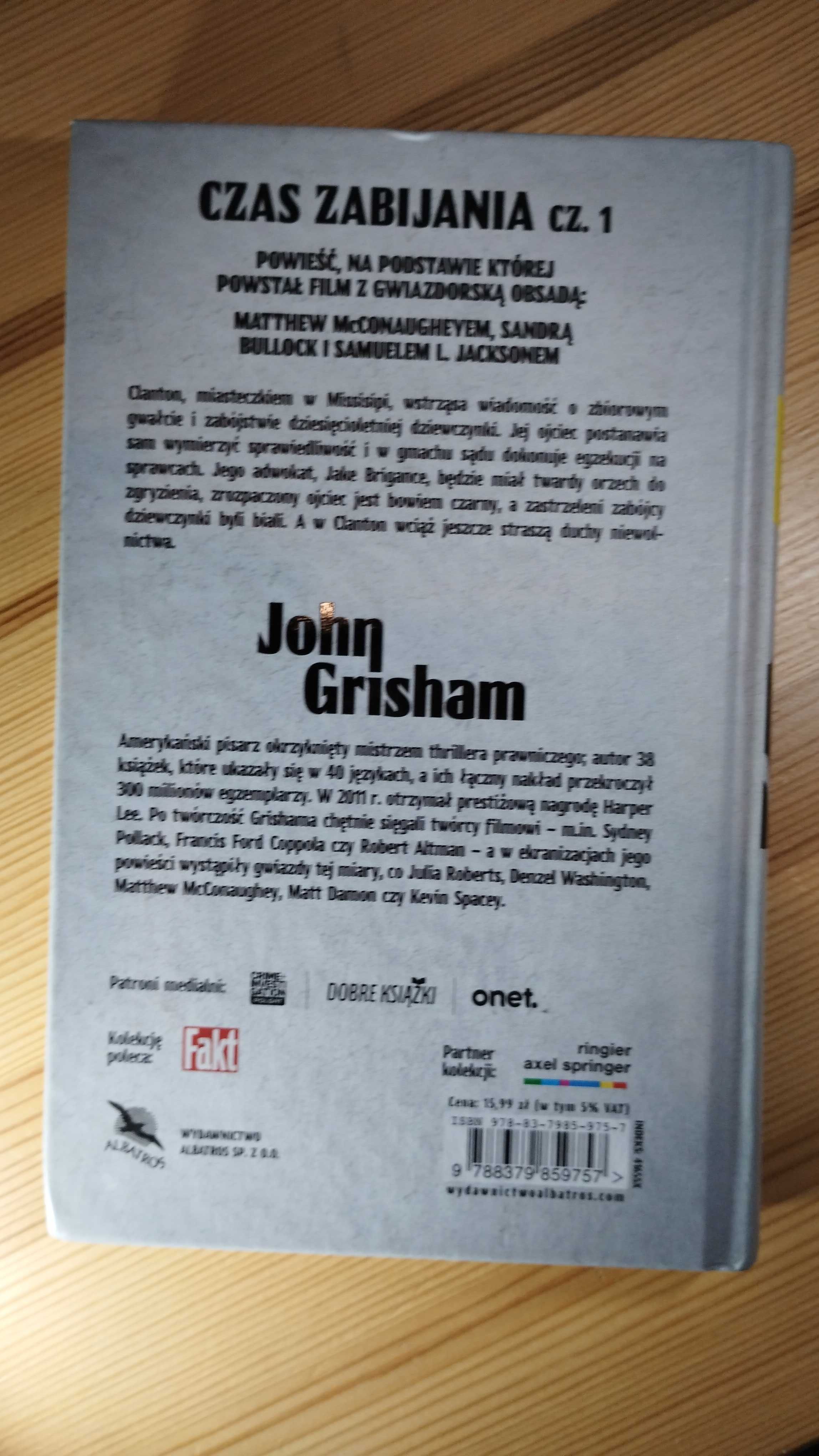 książka "Czas zabijania cz.1" John Grisham