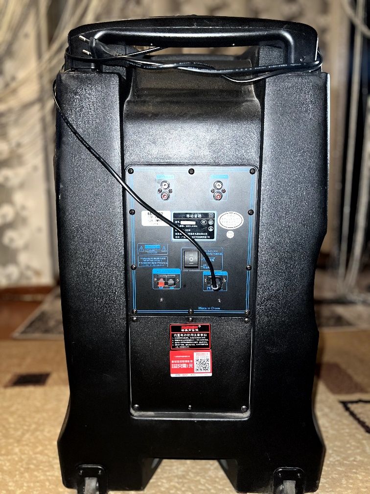 Колонка с микрофонами Temeisheng/Lighting SL-1502 аккумуляторная