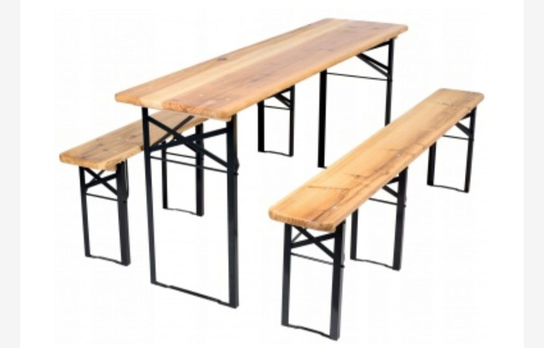 Stół, ławki, zestaw biesiadny