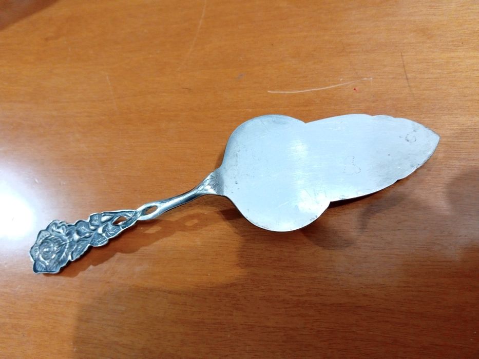 Espátula ..Talher alpaca antiga