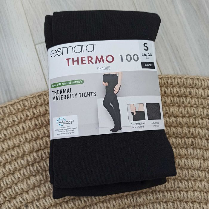 Термоколготи з флісом для вагітних esmara 100den розмір S