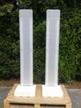STOJAK gondola regał sklepowy metalowy solidny z panelem plexi 167 cm