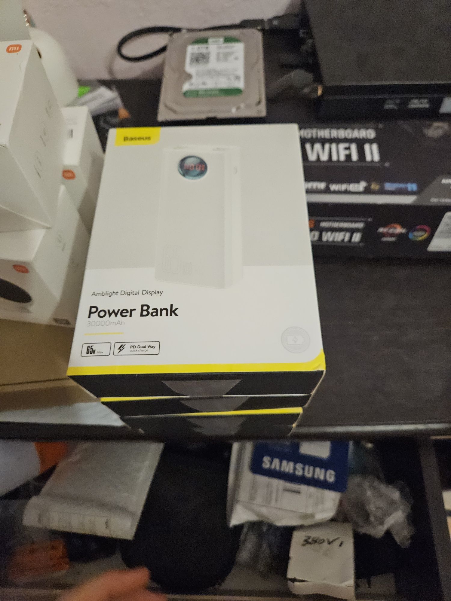 Повербанк Портативная батарея Powerbank Baseus Amblight 30000 mA 65w