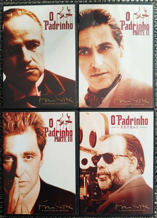 O Padrinho - Trilogia - 5 DVDs  - Muito Bom Estado