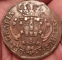 10 reis de 1749, moeda hibrida, MUITO RARA.