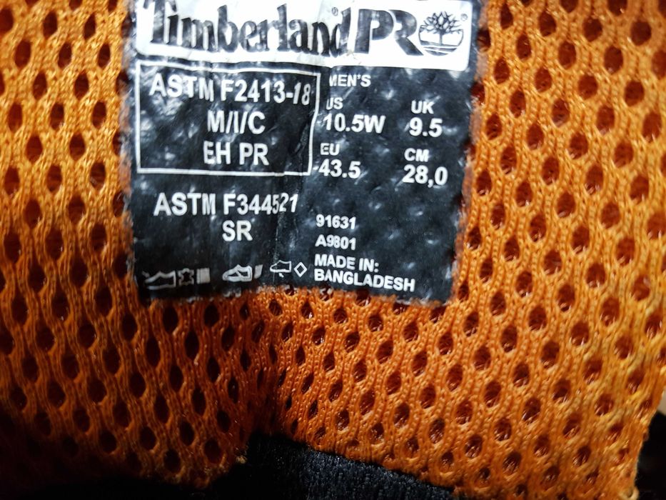 Buty robocze TIMBERLAND rozm 43,5 wkł 28,5 cm S3