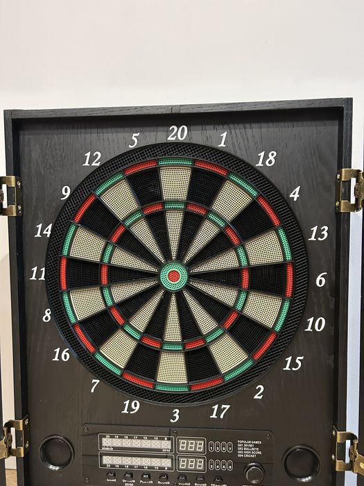 Profesjonalna Tarcza Do Darta Drewniana Elektroniczna 12 Strzałek