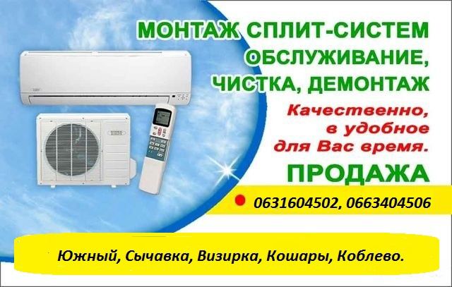 Установка кондиционеров.