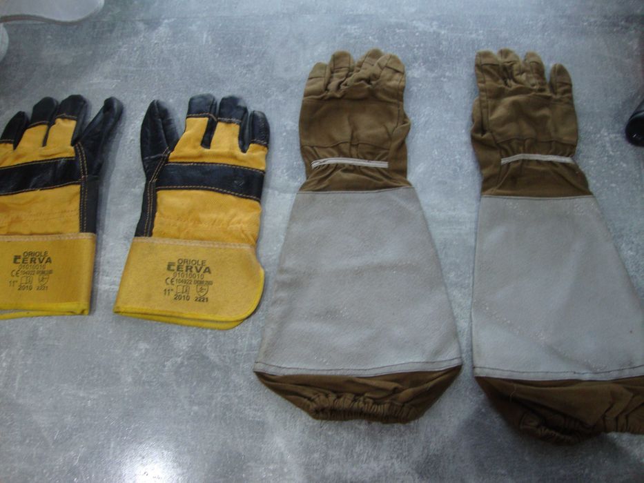 Zestaw 2 pary rękawice rękawiczki robocze grube mocne rozmiar L