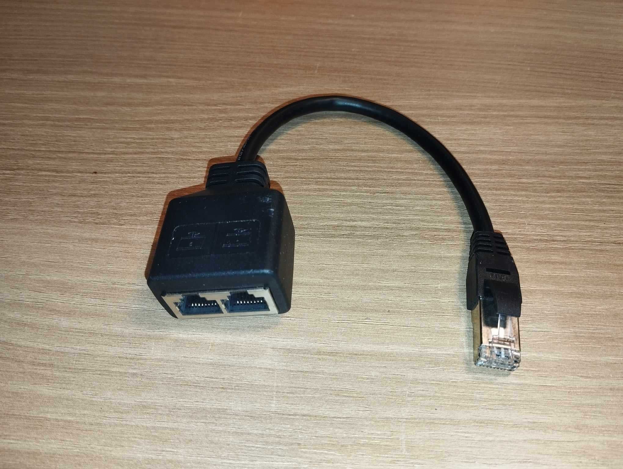 Przejściówka 2 w 1 - RJ45 - Ethernet