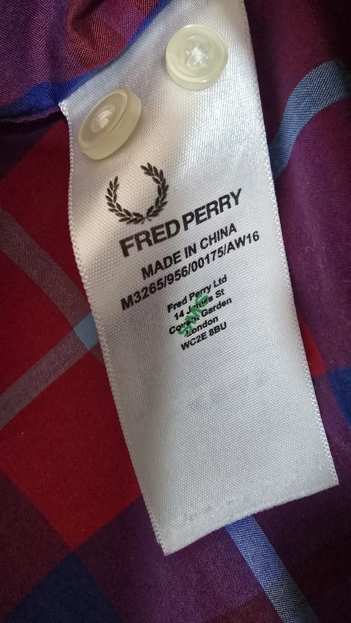 Camisa Fred Perry tamanho M