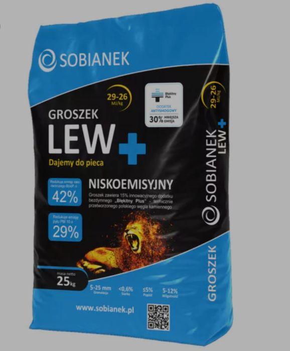 Ekogroszek Sobianek Lew Plus 29MJ PROMOCJA