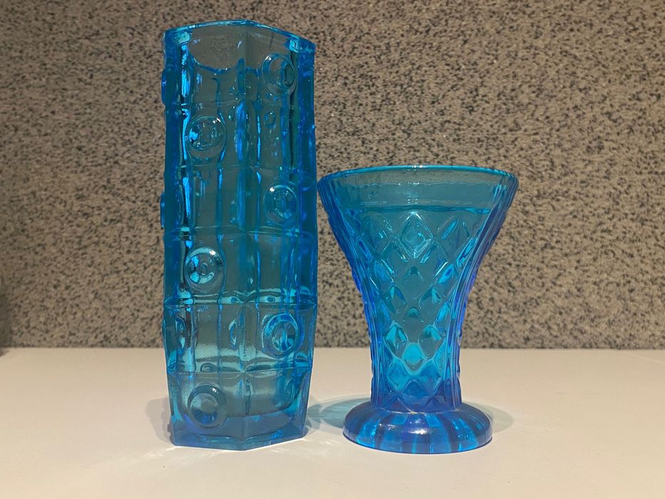 Wazony Ząbkowice niebieskie lata 70