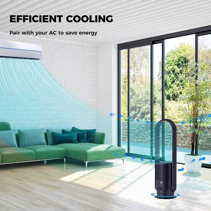 ULTTY SKJ-CR022D (Безлопатевий вентилятор + Очищувач повітря True HEPA