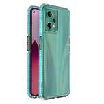 Spring Case etui Realme 9 Pro silikonowy pokrowiec z ramką jasnoniebie