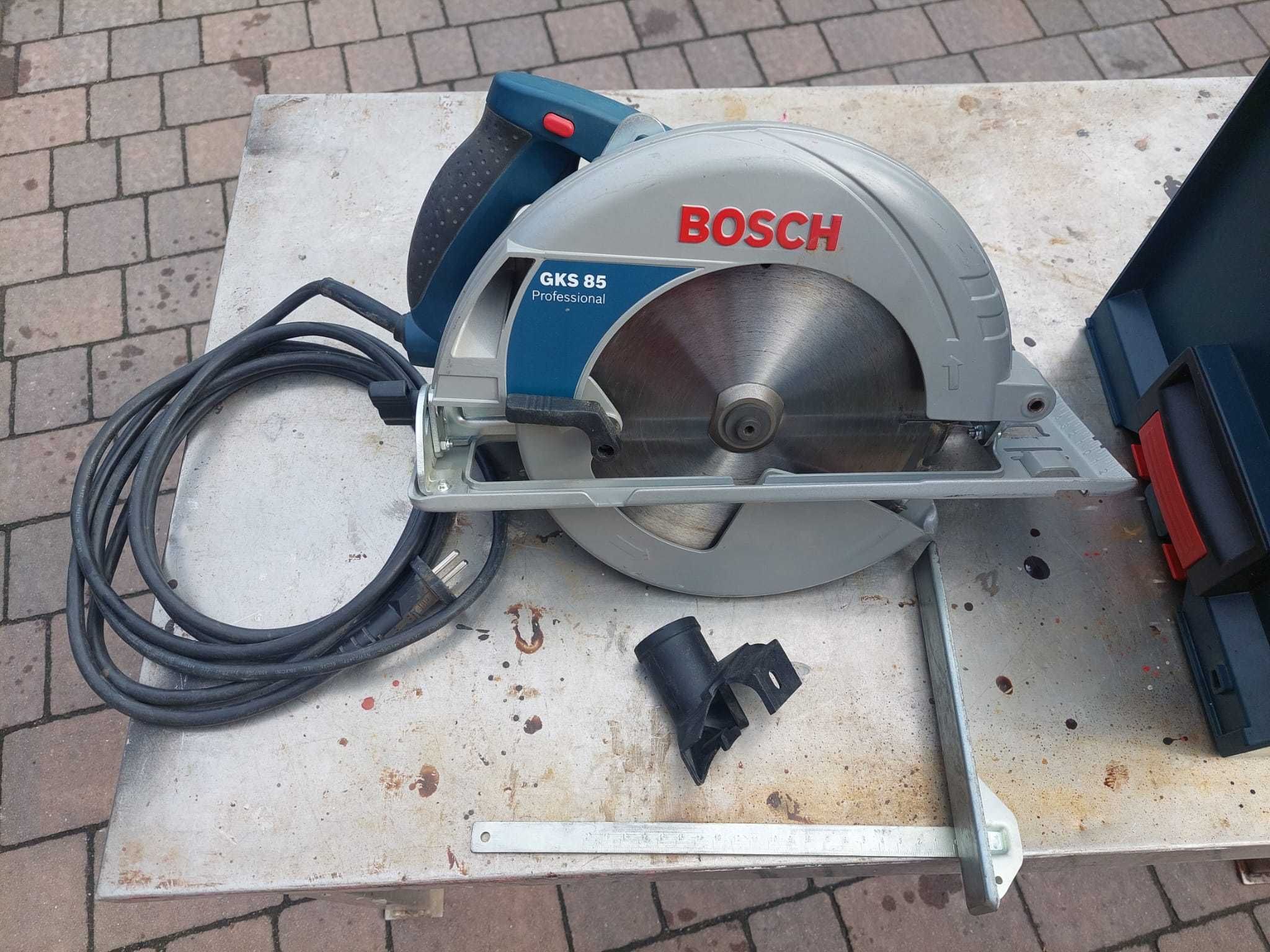 Piła Bosch GKS85 2200W tarcza 235 z oryginalną skrzynką