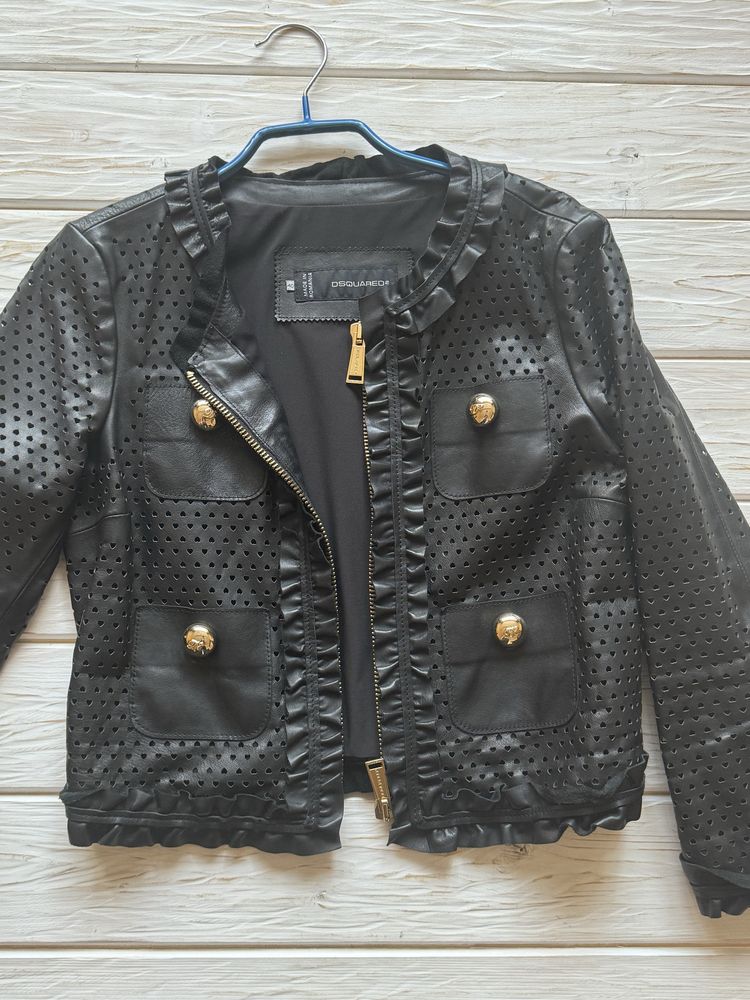 Dsquared xs s 2300$ оригинал кожаная куртка шкіряна оригінал
