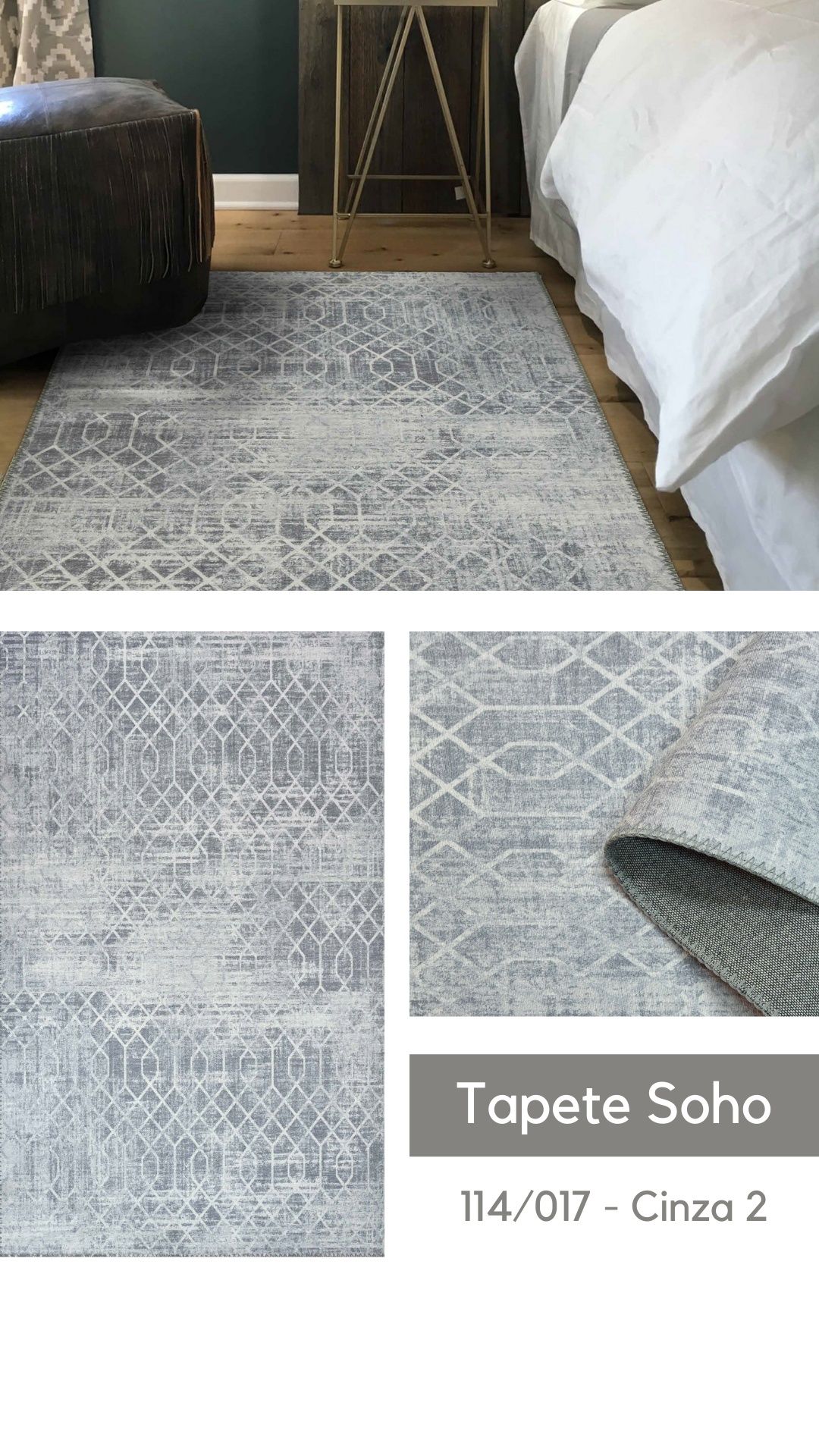 Tapete Soho - 140x200cm - 6 Cores By Arcoazul