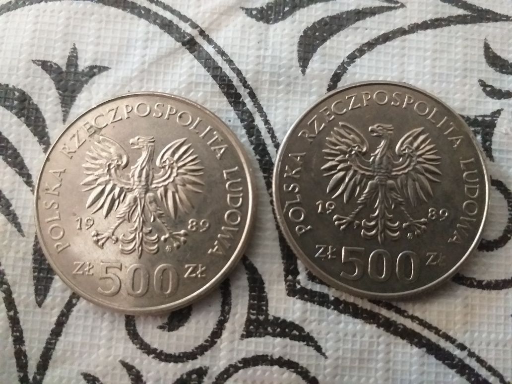 2x 500 zł z 1989 - 50 rocznica Wojny Obronnej Narodu Polskiego