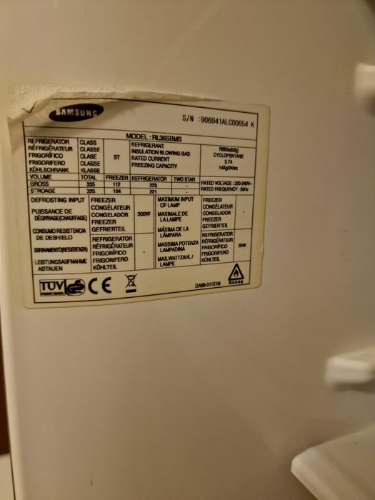 Lodówka Samsung chłodziarko zamrażarka no frost