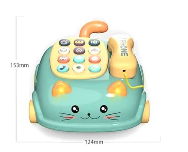 Autko w kształcie  telefonu - kotka