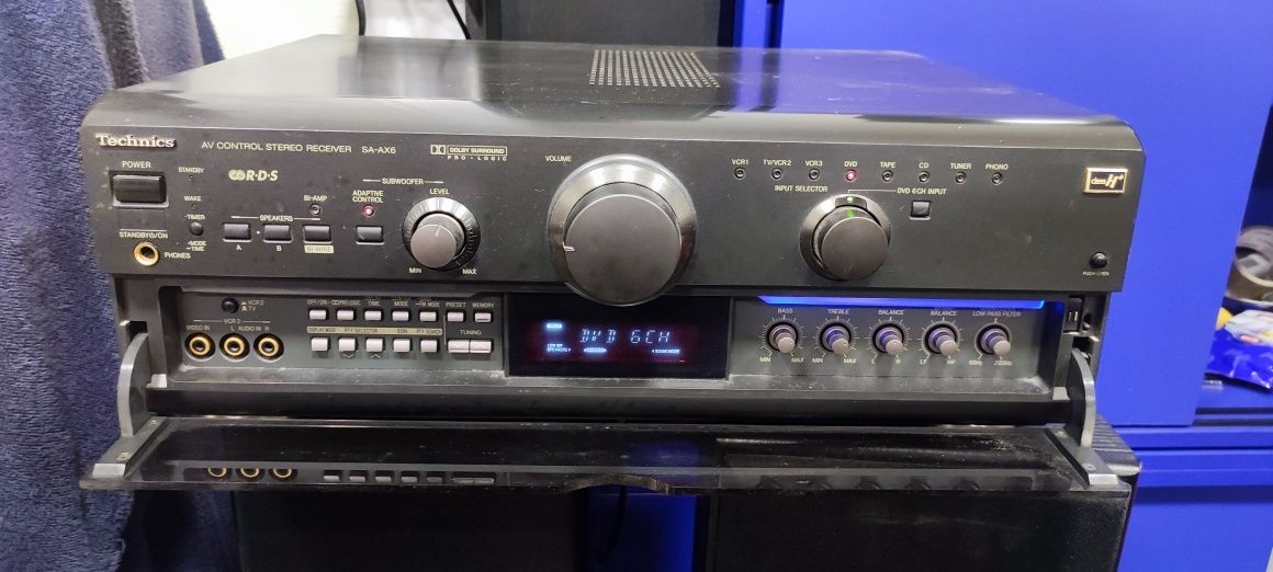 Amplituner Technics SA-AX6 z pilotem