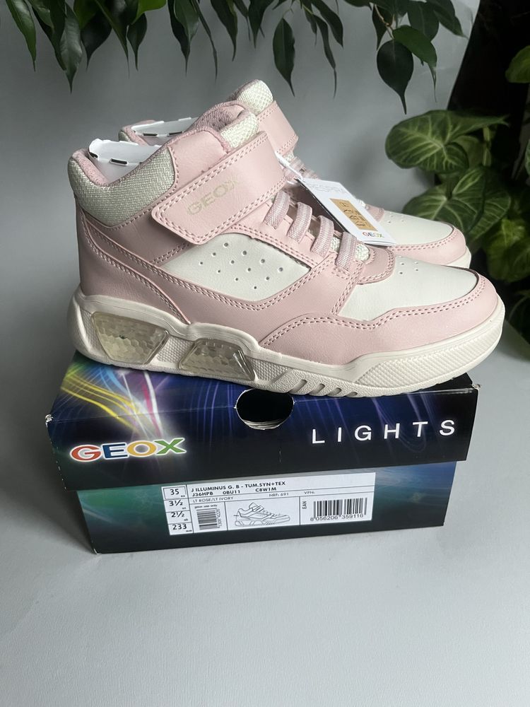 кросівки на дівчинку 35р.(23,2см) Geox ILLUMINUS, кроссовки, хайтопи