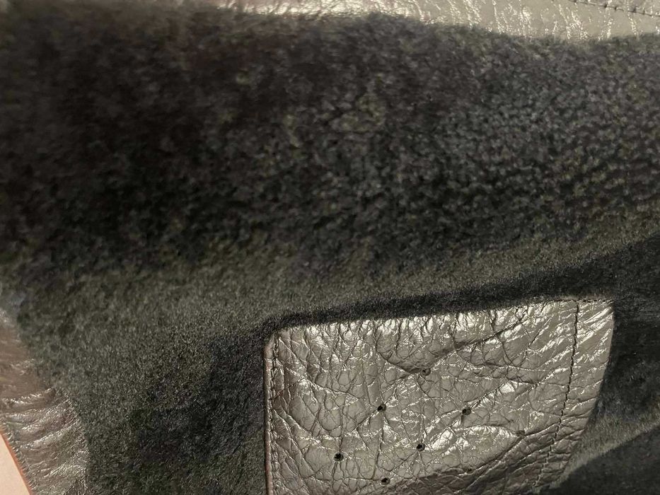 Чоловіча шкіряна зимова куртка