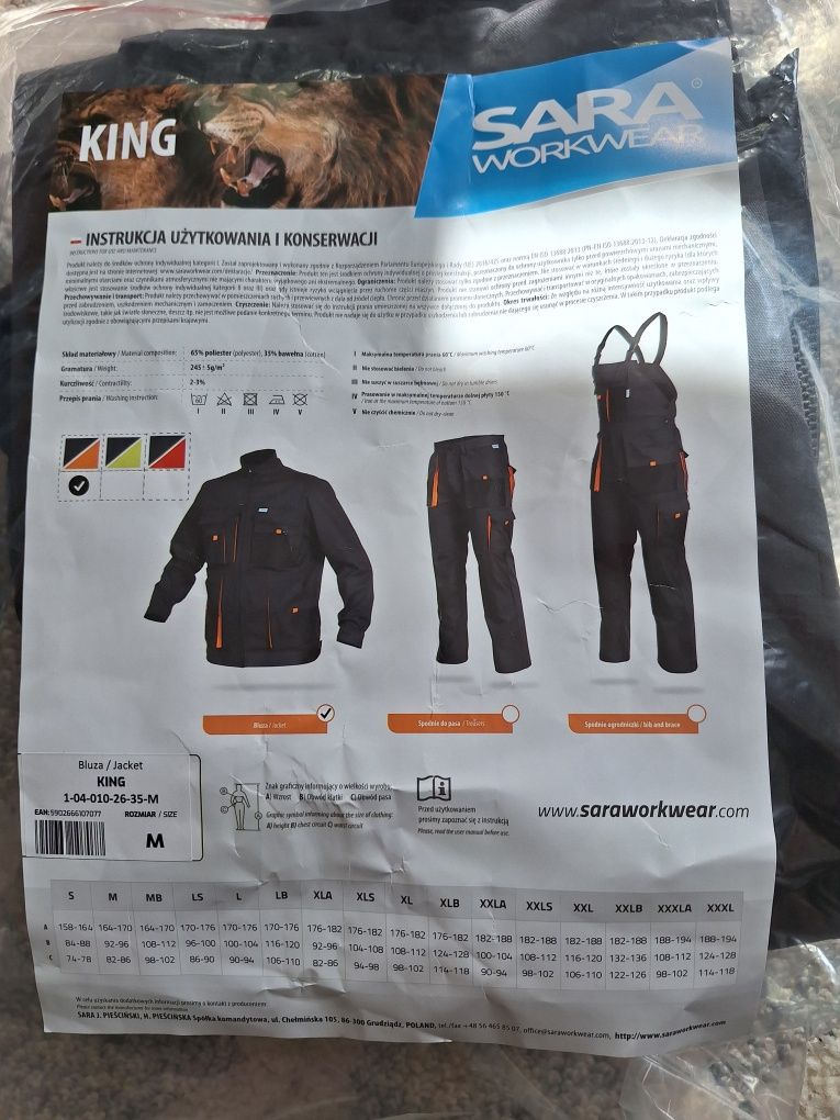Odzież robocza sara workwear, bluza, NOWA. Roz. M.