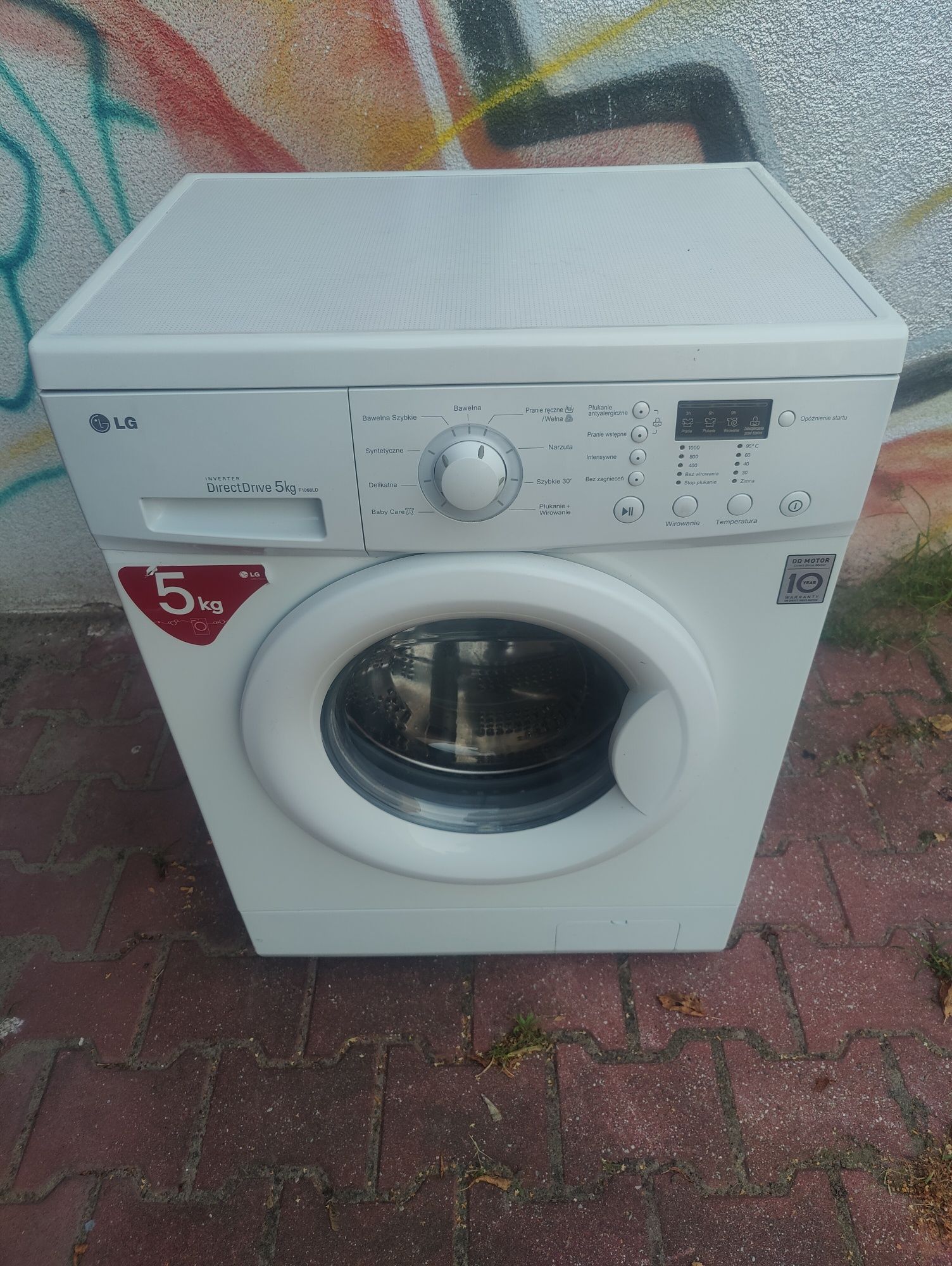 Pralka Lg A+++ 5kg direct drive silnik invertorowy cicha slim wąska