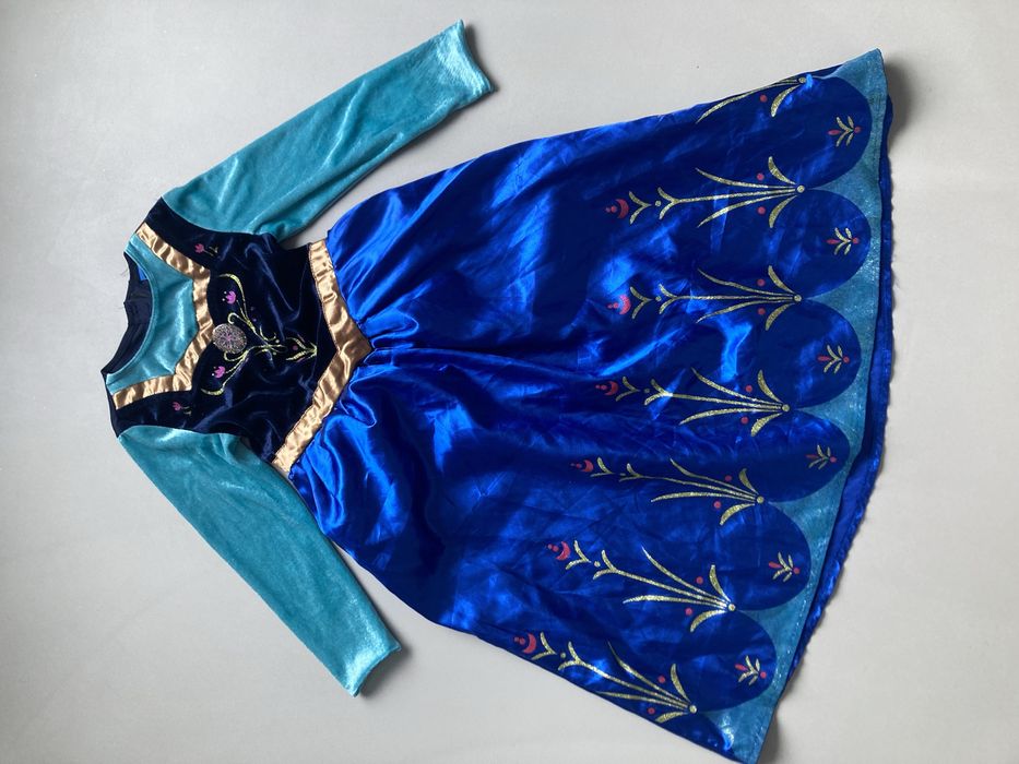 Strój karnawałowy przebranie Anna księżniczka disney 110/116 cm