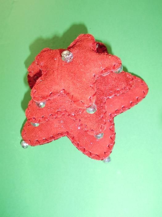 Pinheiros de Natal para decoração em pele genuína - 3 modelos