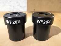 Okulary WF 20x mikroskop biologiczny 23,2mm PZO Zeiss Nikon Olympus
