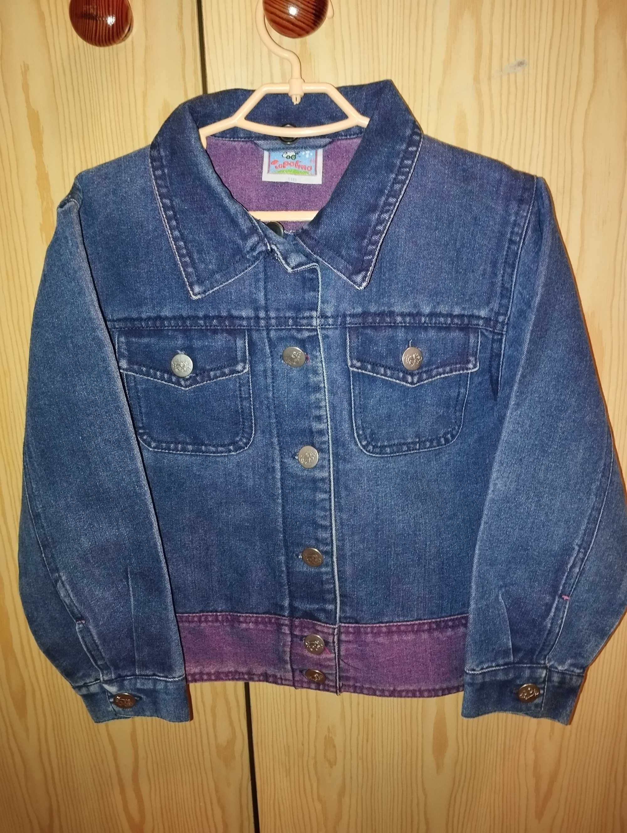 Katana kurtka jeansowa r116 dla dziewczynki