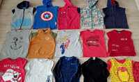 Paka dla chłopaka  r.128 bluzy, bluzki, termo, piżama