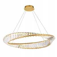 LAMPA SUFITOWA WISZĄCA złota gold glamour kryształowa 50CM APP1201