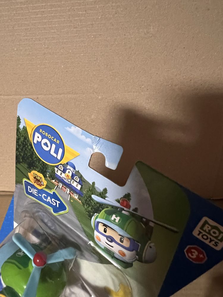 Металева колекційна машинка Робокар Хеллі Скулбі Дроні Макс Die-cast