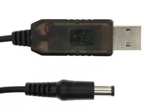 Кабель конвертер для Wi-Fi роутера з 5V на 12 V від USB (Power Bank)