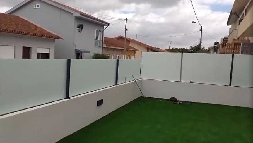 Vedações vidro fosco P/ muros Jardim piscinas varandas  todo país(lêr)